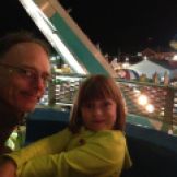 We saved a ride on the big, official Ferris Wheel for nighttime...as one should.